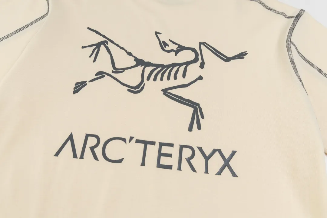 Ayc Teryx （ F 4） 2024FW T LOGO Premium 32s Same Style ： Yellow Pink White Size：XS S M L